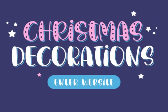 Christmas Decorations Font 2 - Free Font Download