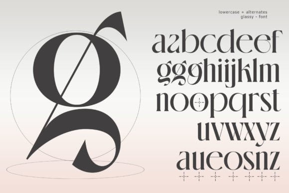 Glossy Font 1 - Free Font Download