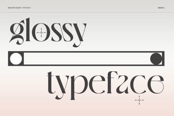 Glossy Font