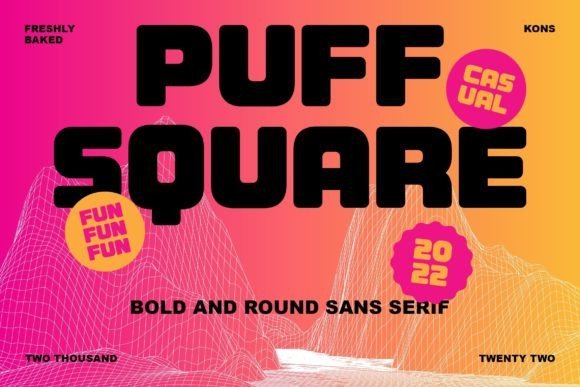 Puff Square Font
