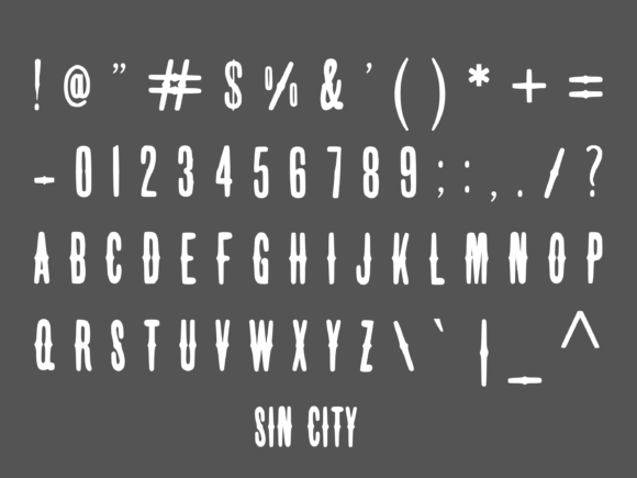 Sin City Font 1 - Free Font Download