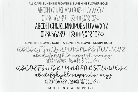 Sunshine Flower Font 2 - Free Font Download