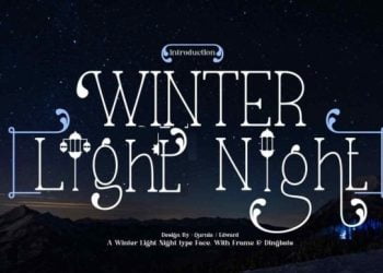 Winter Light Night Font