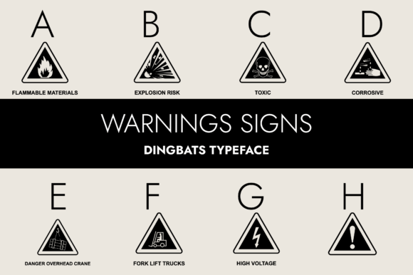 Warning Signs Font