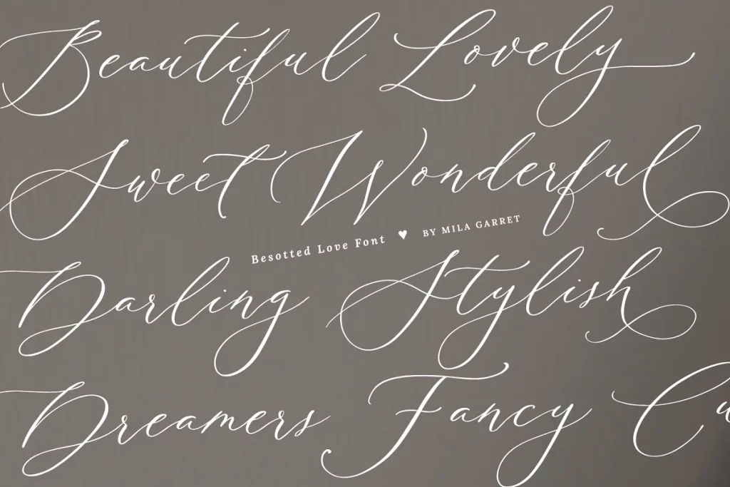 Besotted Love Font Free 3 - Free Font Download
