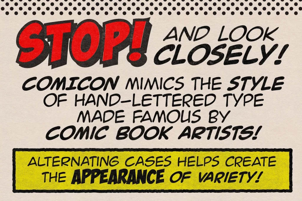Comicon Font 3 - Free Font Download