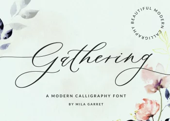Gathering Script Font