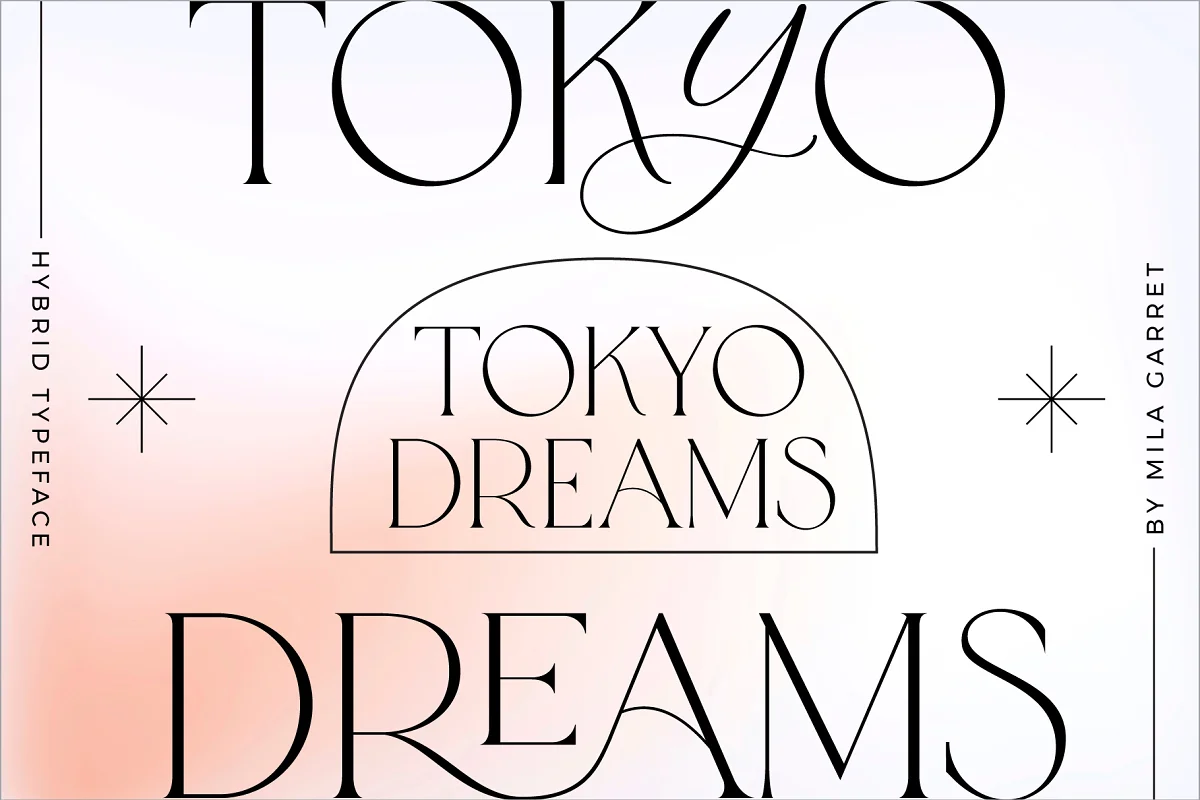 Tokyo Dreams Display Ligature Serif
