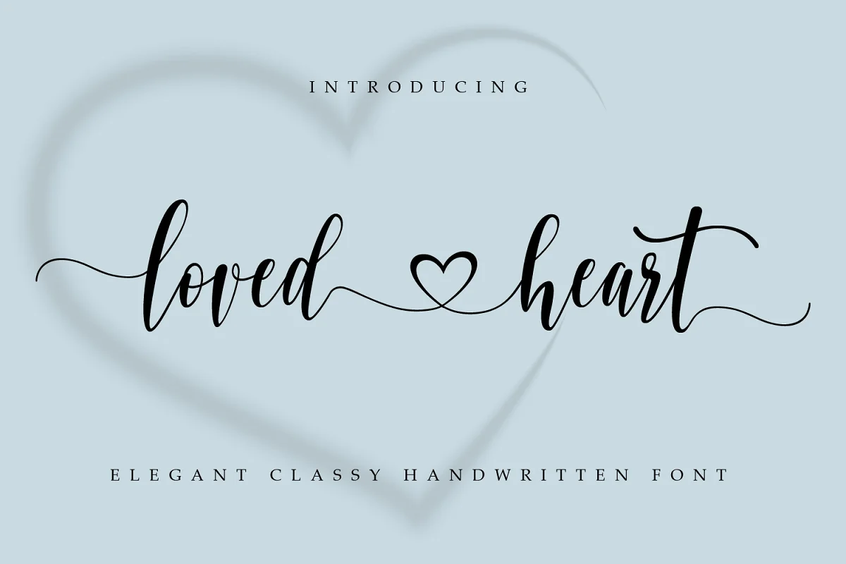 Loved Heart Font