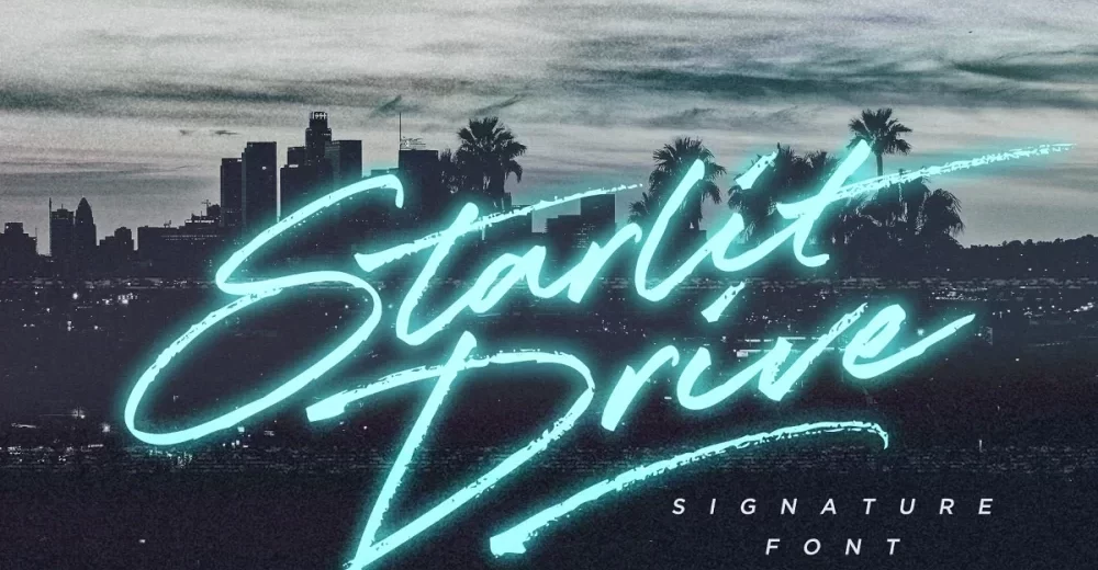 Starlit Drive Font