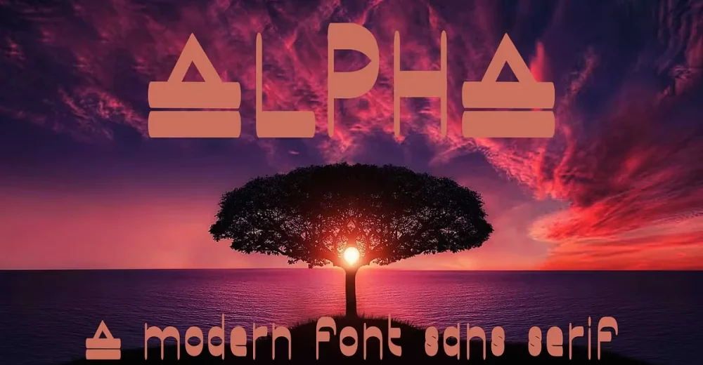Alpha Font