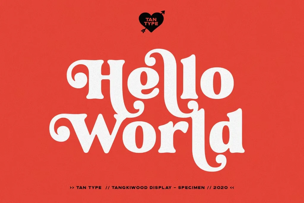 Tan Tangkiwood Font 2 Free Download