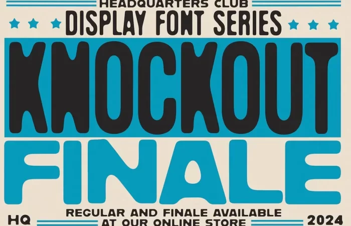 Knockout Font