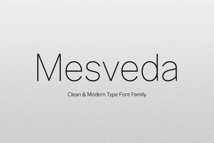 Mesveda Font Free Download Mesveda Font