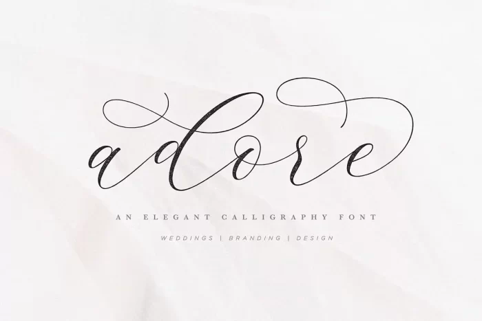 Adore Calligraphy Font