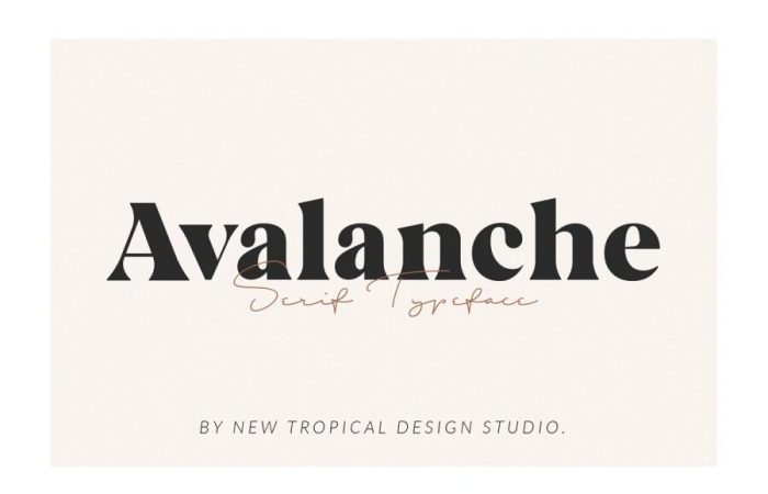 Avalanche Font