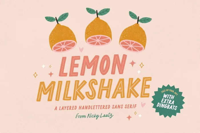 Lemon Milkshake Font