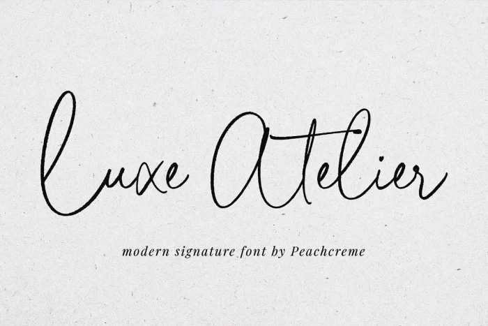 Luxe Atelier Font