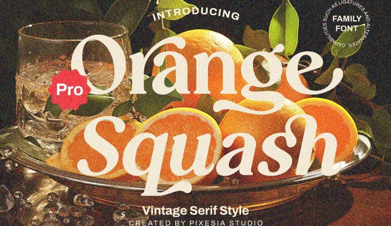 Orange Squash Pro Font