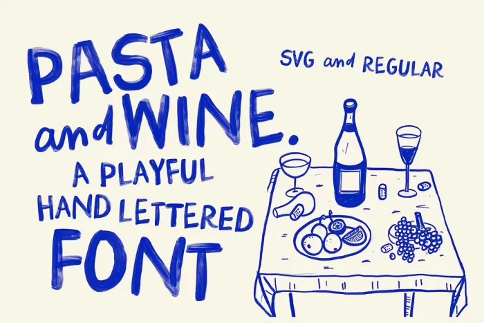 Pasta and Wine Font