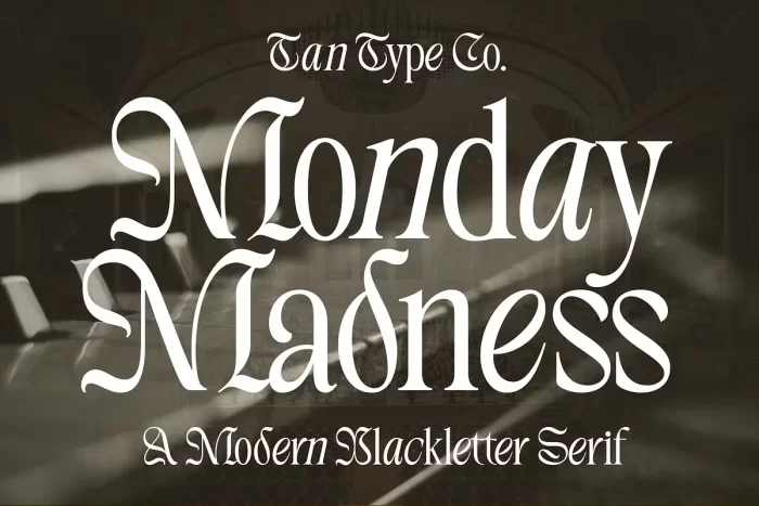 Tan Monday Madness Font