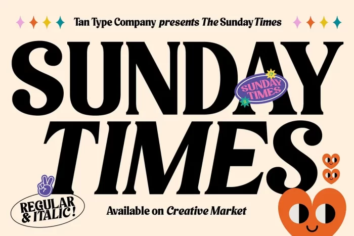 Tan Sunday Times Font