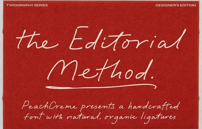 The Editorial Method Font