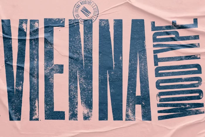 Vienna Woodtype Font