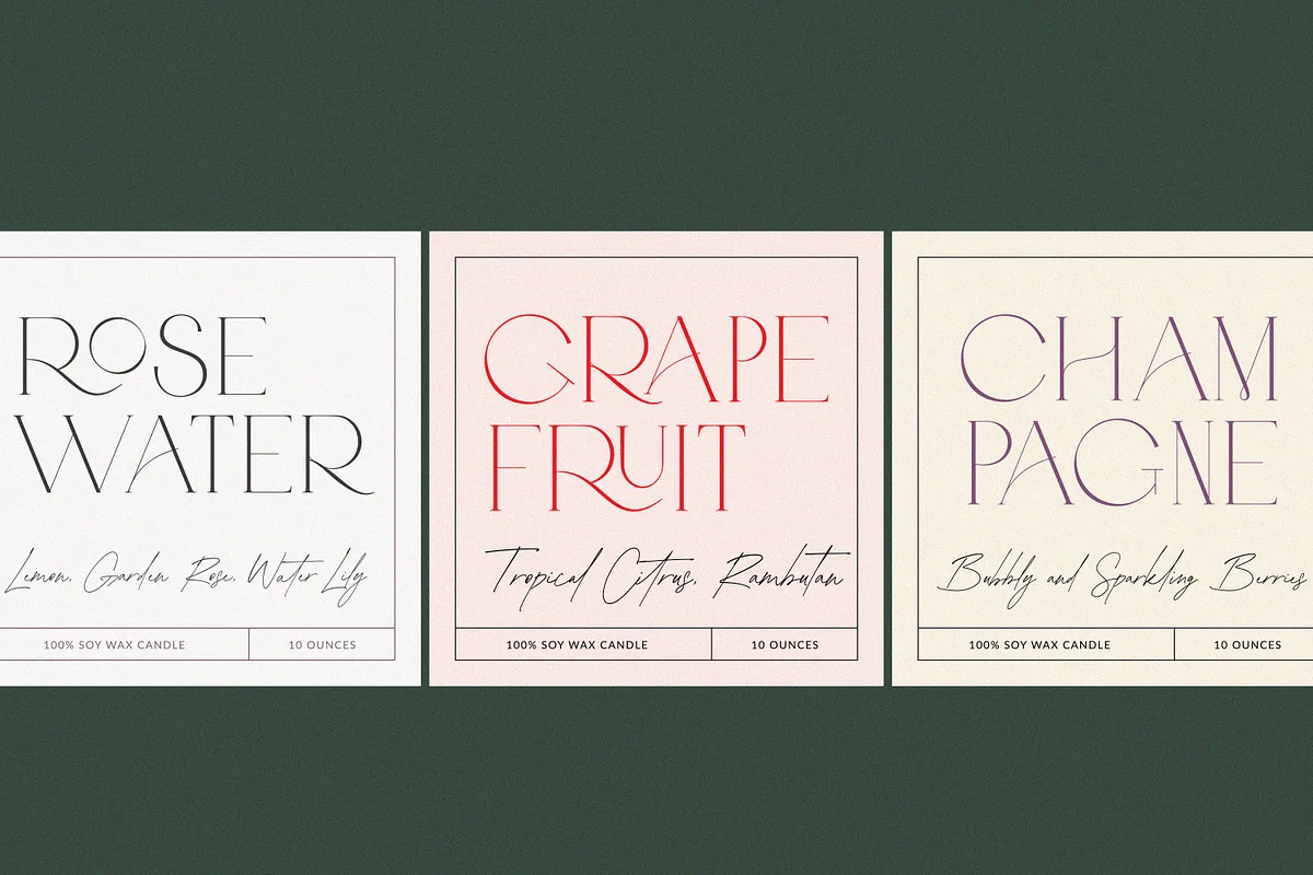Abramo font style preview