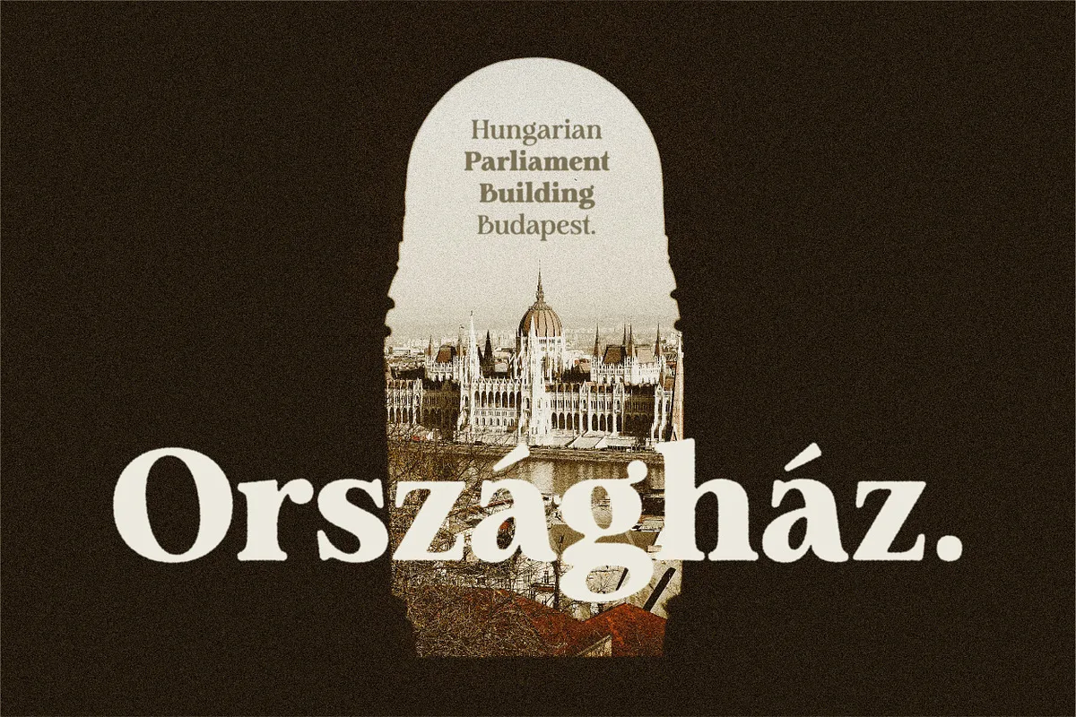 Analogue font used in a design mockup
