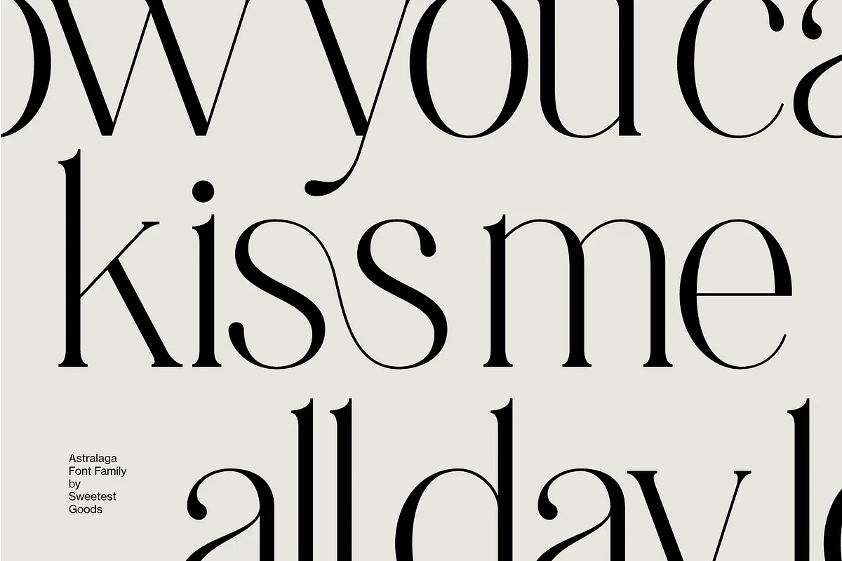 Astralaga font style preview