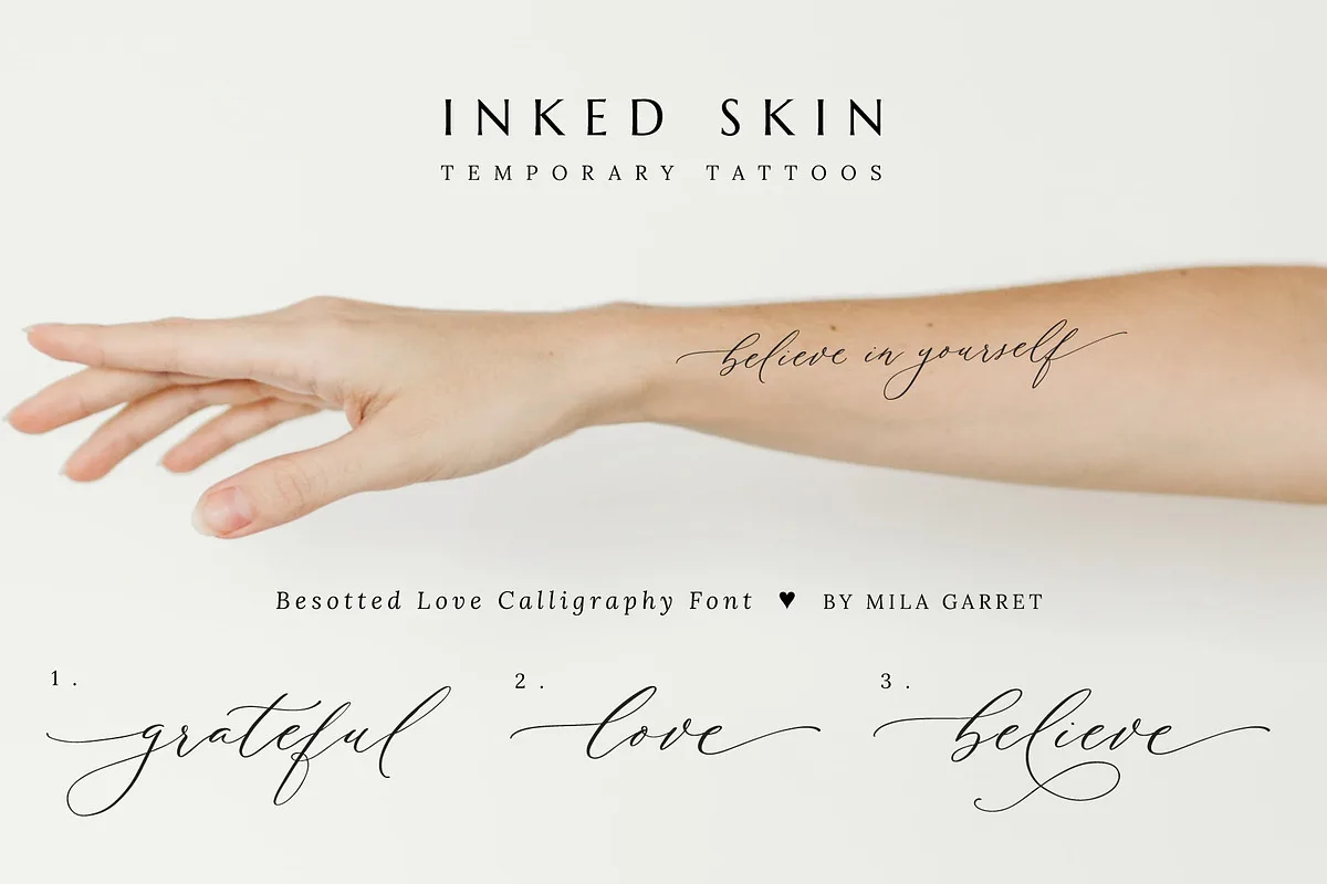 Besotted Love Font Besotted Love font preview — sample text