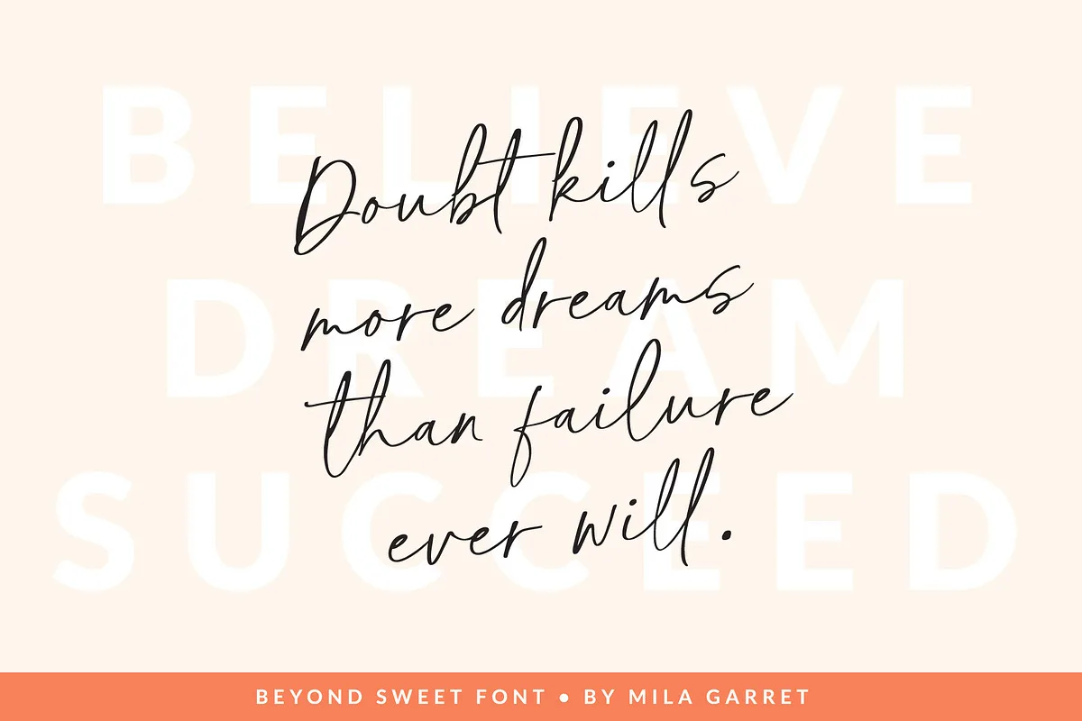 Beyond Sweet Font Beyond Sweet font alphabet, numbers and glyphs