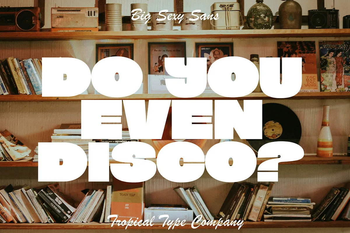 Big Sexy Font Big Sexy font used in a design mockup