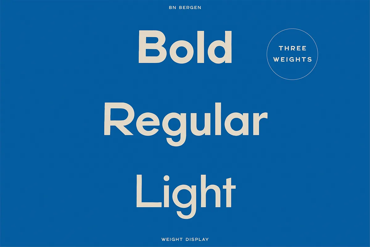 BN Bergen Font BN Bergen font style preview