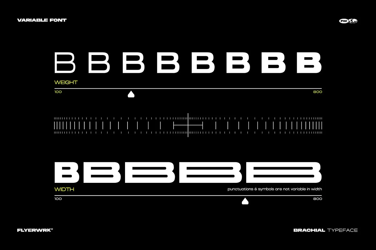 Brachial font preview — sample text