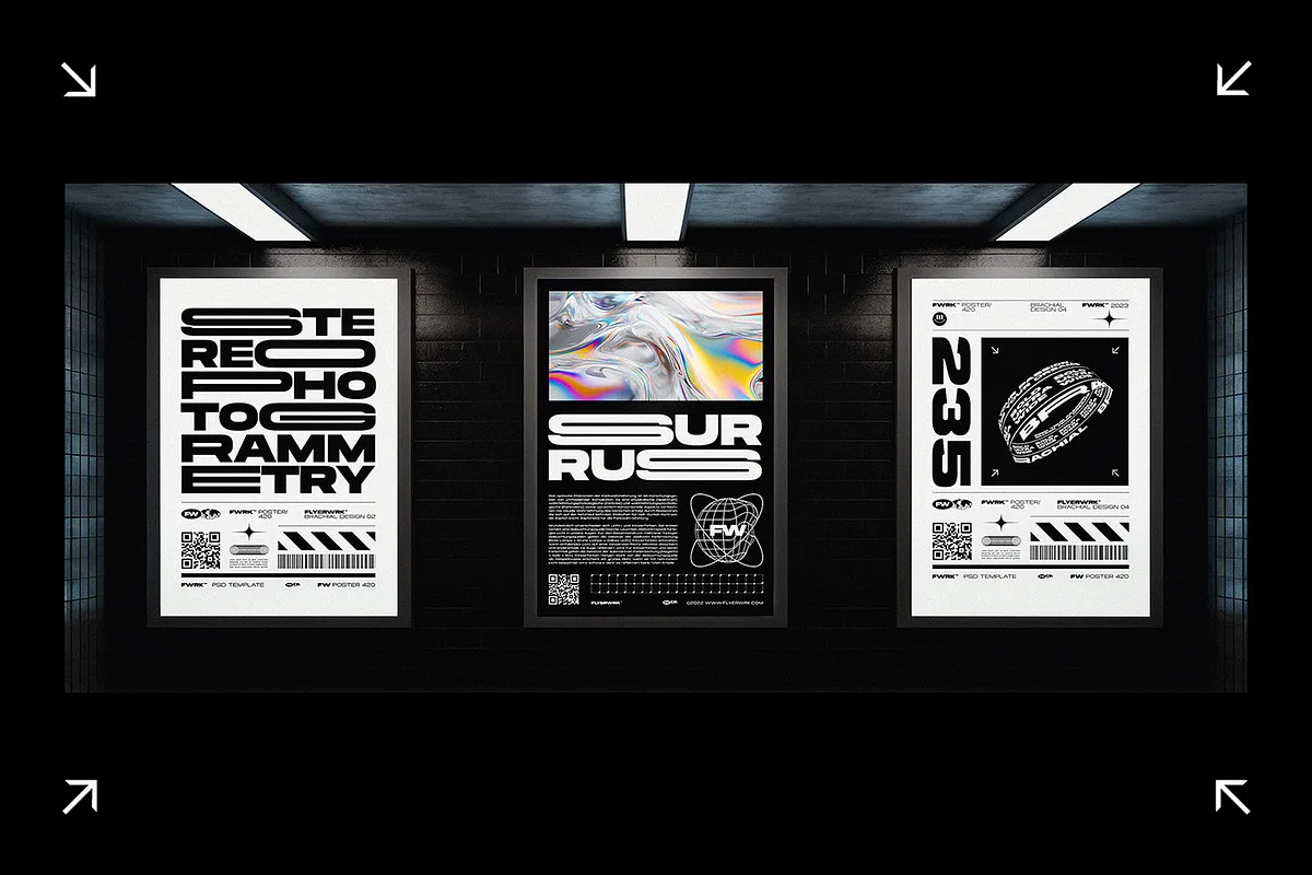 Brachial font used in a design mockup