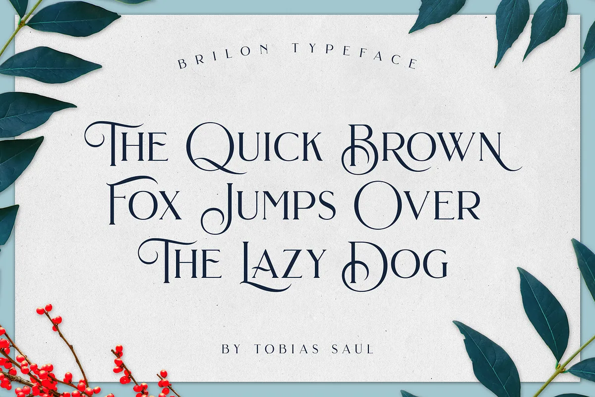 Brilon font style preview