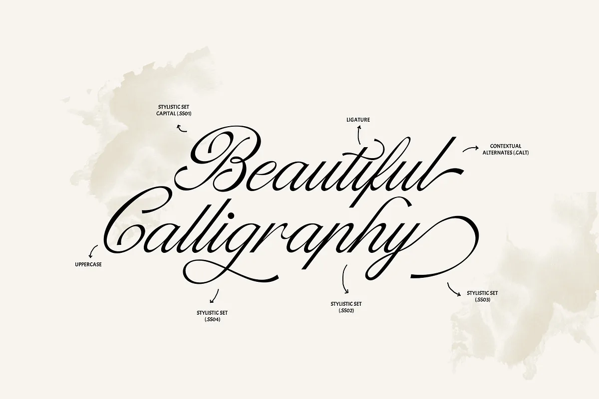 Dantiane Font Dantiane font style preview