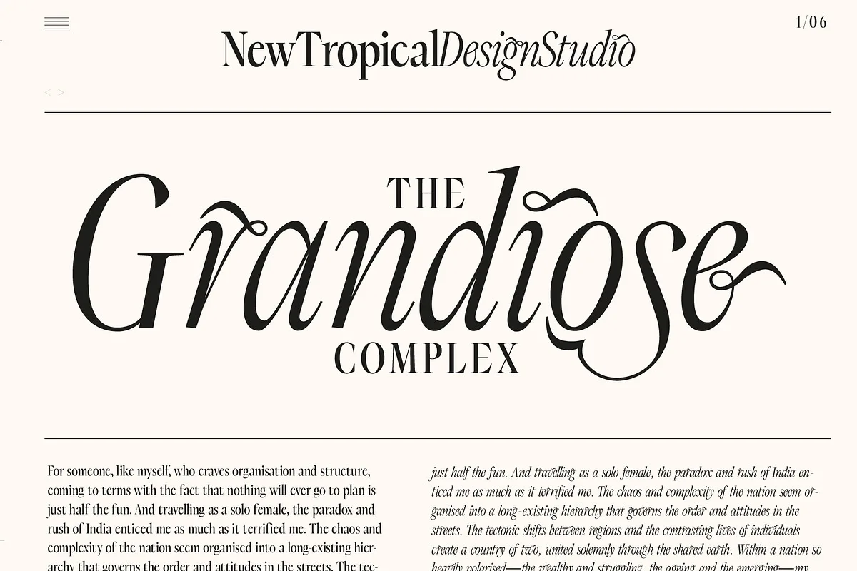 Dark Paradise font preview — sample text