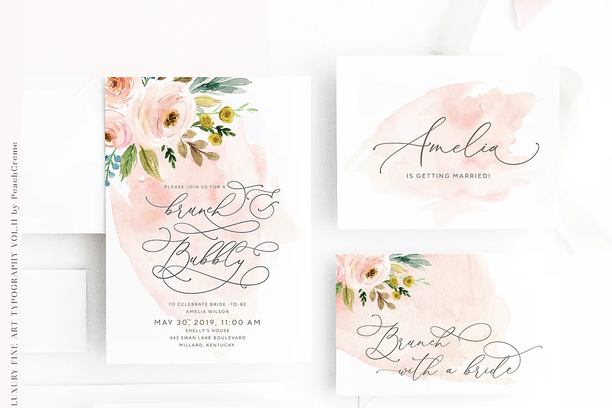 Darling Modern Font Darling Modern font alphabet, numbers and glyphs