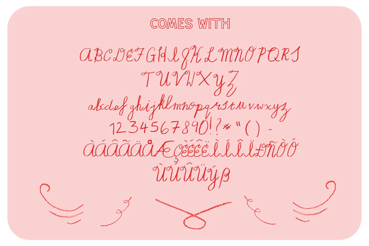 Dear Camille Font Dear Camille font used in a design mockup