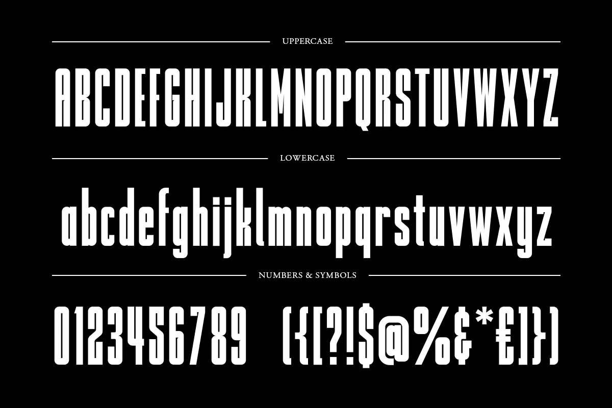 Dethrone font preview — sample text