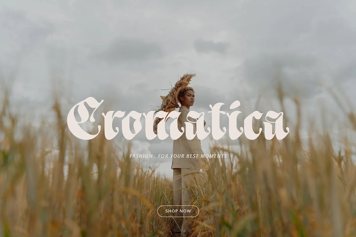 ED Lacour font preview — sample text