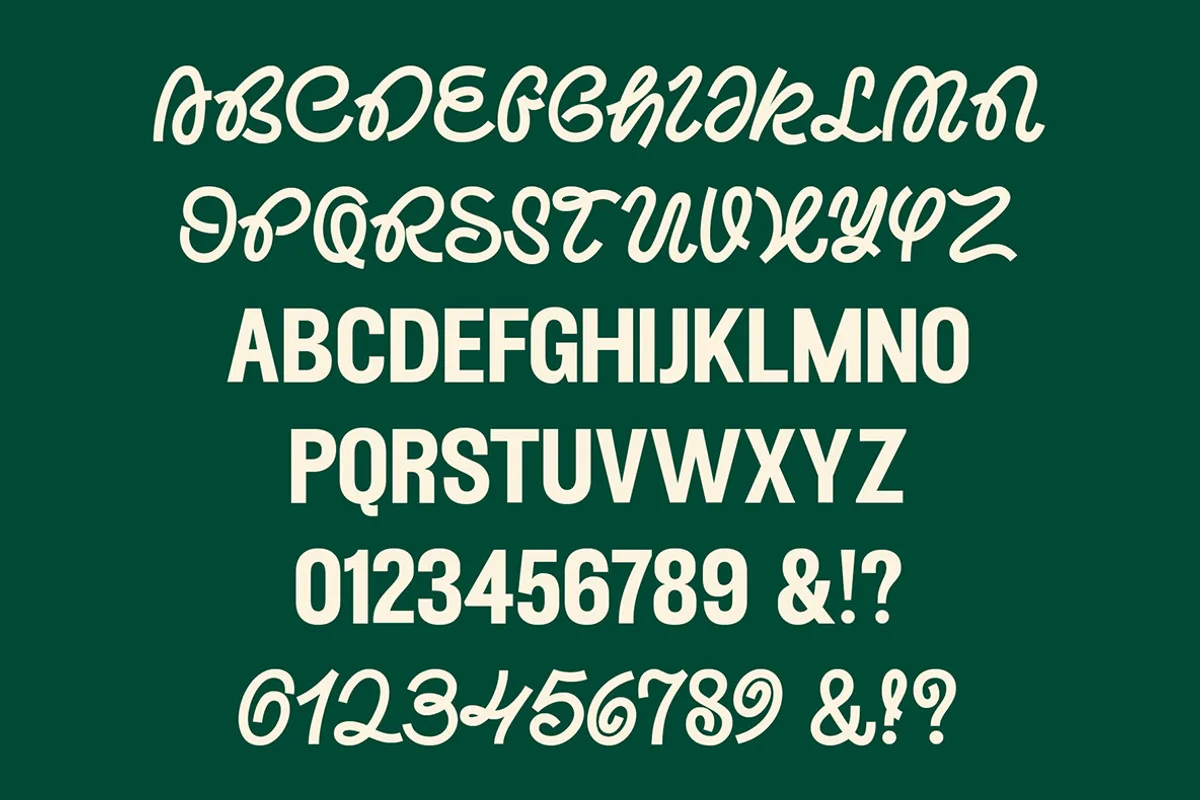 ED Nimpkish font used in a design mockup