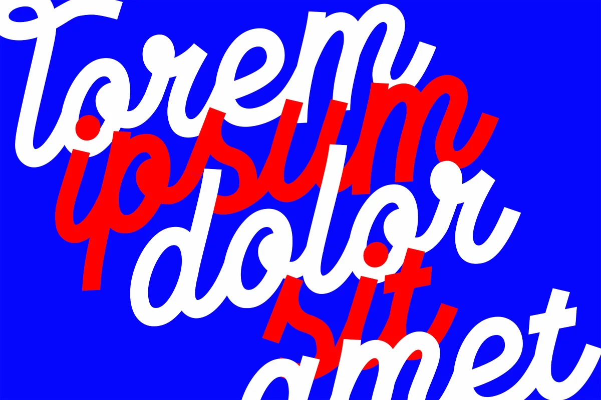 Geraldica font used in a design mockup