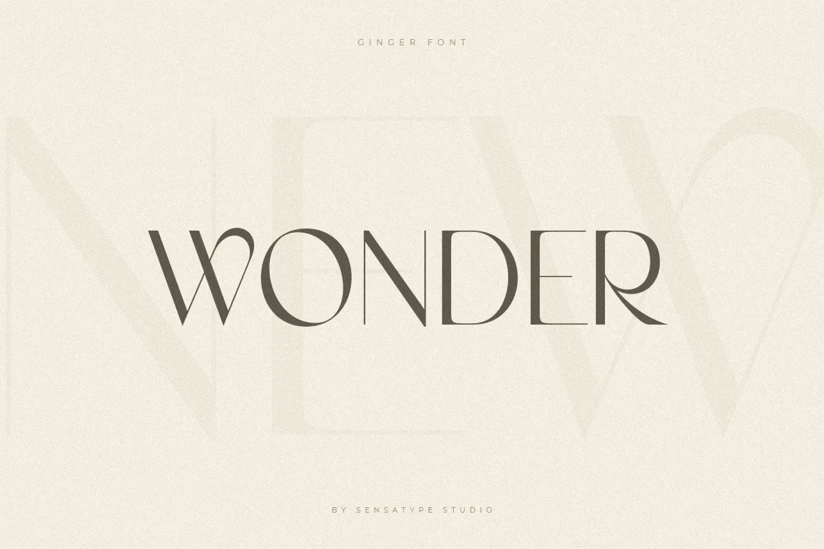 Ginger font preview — sample text