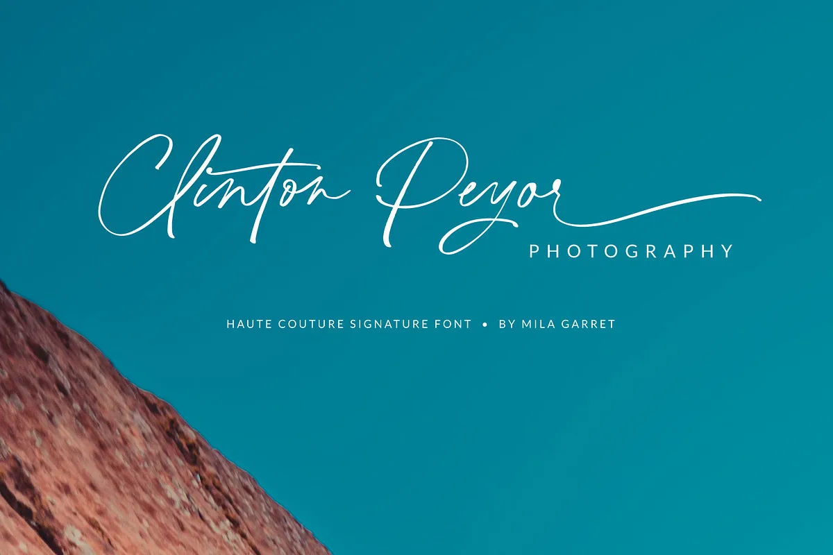 Haute Couture font style preview
