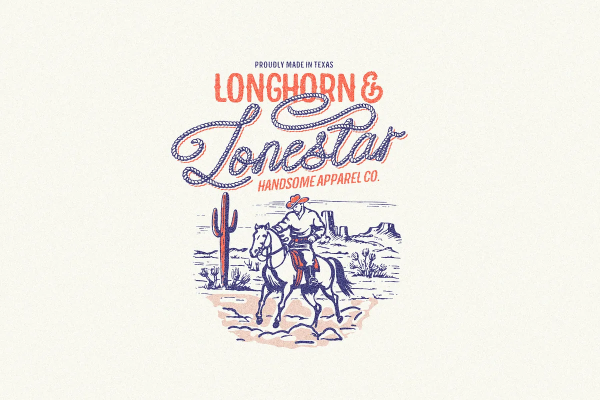 Howdy Handsome font style preview