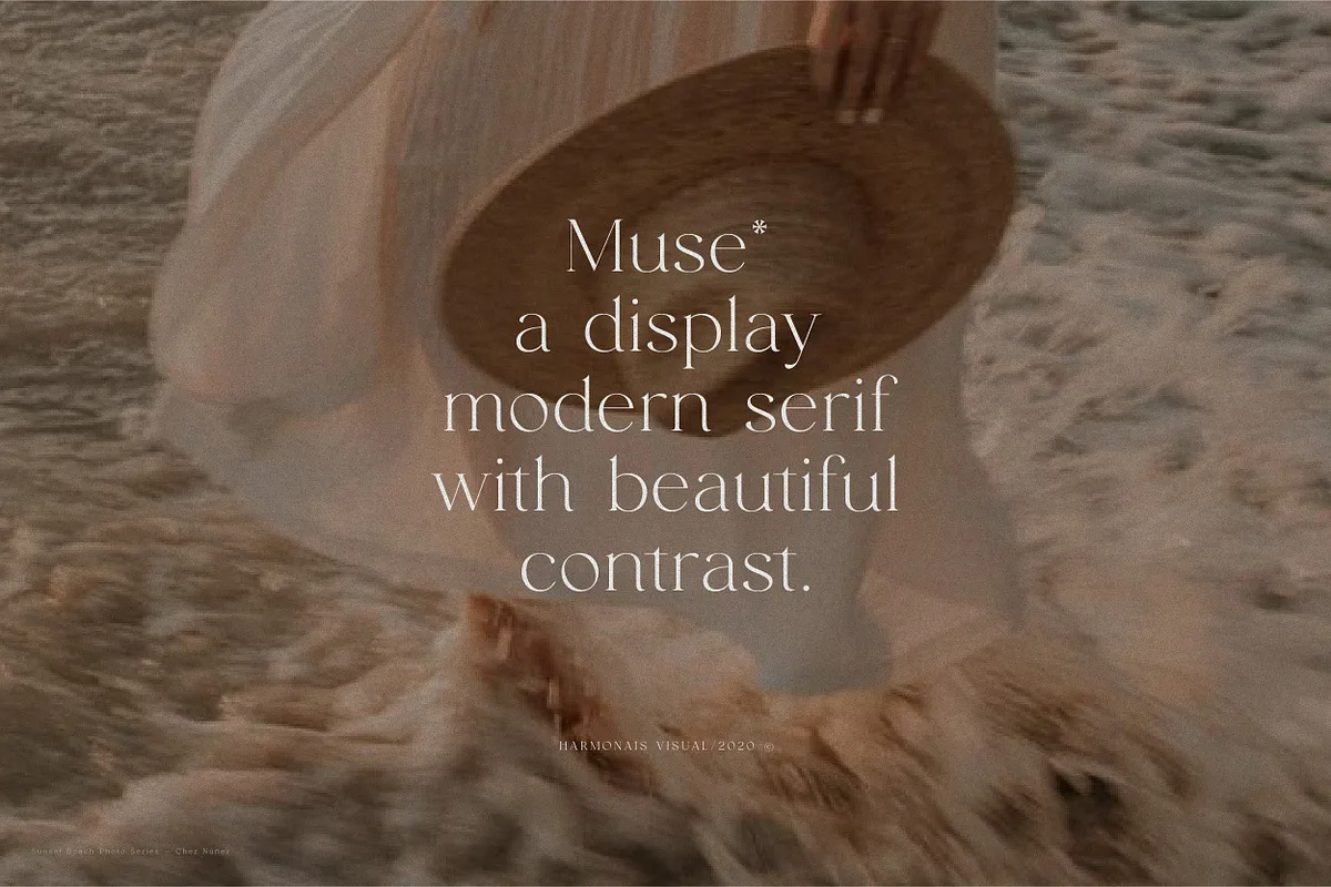 HV Muse font detail preview